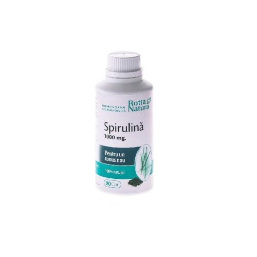 Spirulina 1000 mg, 90 capsule, Rotta Natura