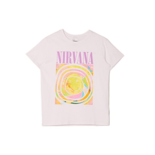 Cropp - Tricou Nirvana - Violet