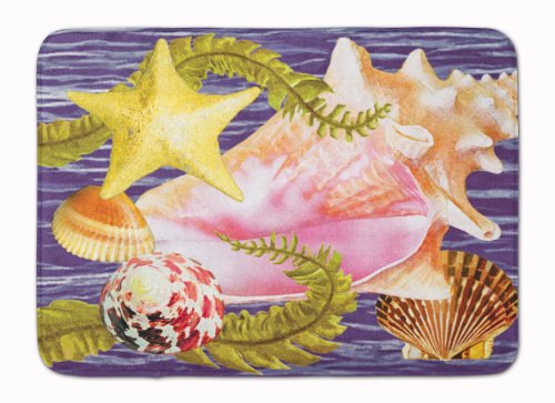 Caroline`s Treasures Carolines Comori PRS4058RUG Conch și Starfish Machine lavabile spuma de memorie Multicolore 19 X 27
