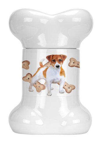 Caroline`s Treasures Carolines Comorile CK2269BSTJ Jack Russell Terrier în formă de oase Treat Jar Multicolore